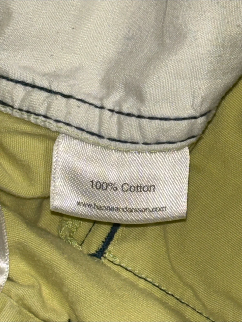 Hanna Andersson Boys Cargo Shorts Green Size 110 (size 5) 100% Cotton
